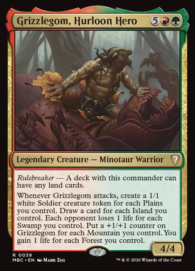 Grizzlegom, Hurloon Hero — official card image