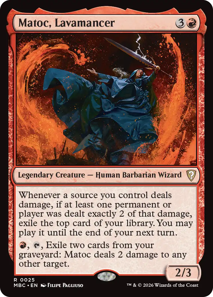 Matoc, Lavamancer — official card image
